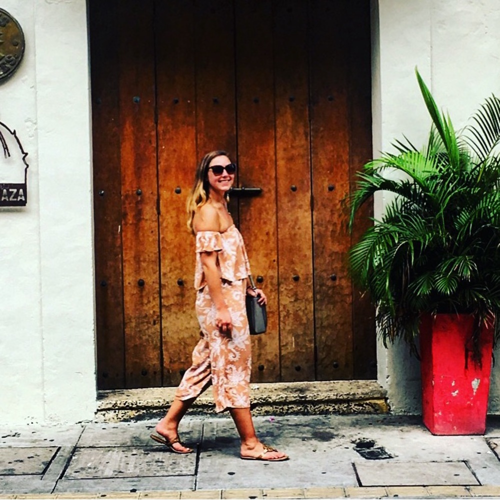 Minkpink Paisley Print Off the Shoulder Jumpsuit